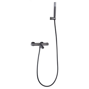 Black Gun Metal Thermostatic Shower Bath Kit, main product view