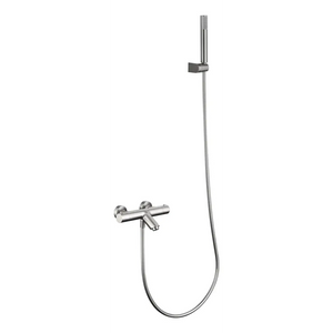 Monza Brushed Nickel Thermostatic Shower Bath Kit, main product view