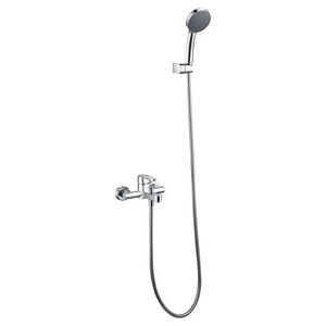 Chrome Single Handle Shower Set Modern Minimalist Design, main product view