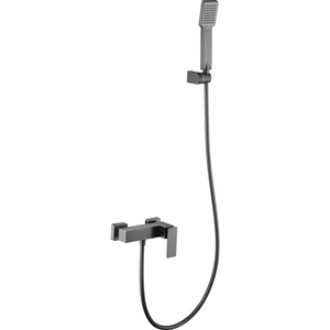 Black Gun Metal Single Handle Shower Kit Modern Design, main product view