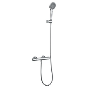 Chrome Thermostatic Shower Set Modern Design, main product view