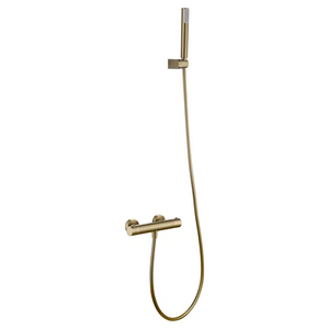 Brushed Gold Thermostatic Shower Kit, main product view