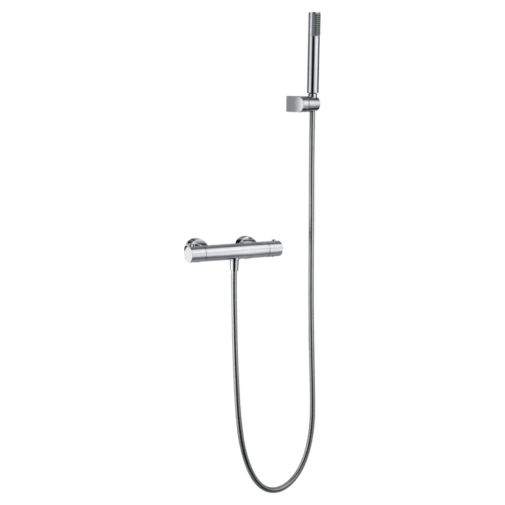 Chrome Thermostatic Shower Set with Temperature Control