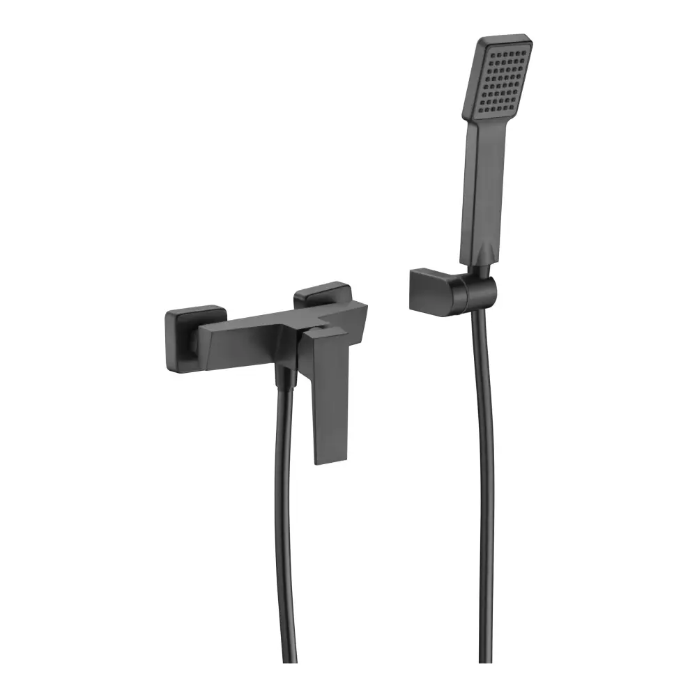 Kit Shower Single-Handle Art Black Gun Metal | IMEX - Shower Set