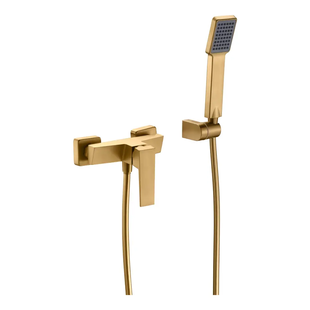Kit Shower Single-Handle Art Brushed Gold | IMEX - Shower Set