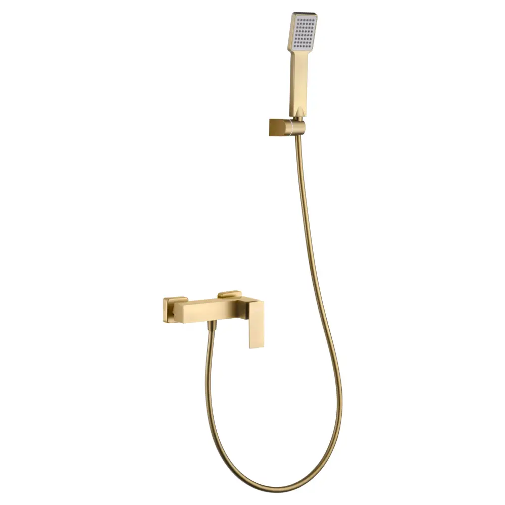 Kit Shower Single-Handle Pisa Brushed Gold | IMEX - Shower Set