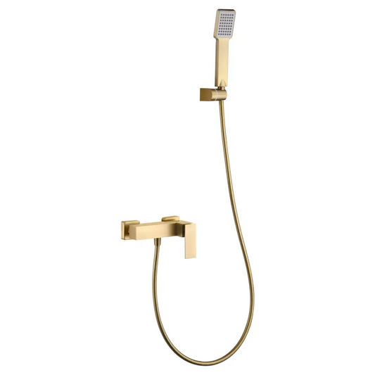 Kit Shower Single-Handle Pisa Brushed Gold | IMEX - Shower Set
