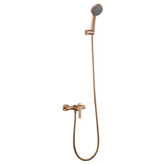 Kit Shower Single-Handle Rome Brushed Rose Gold | IMEX - Shower Set