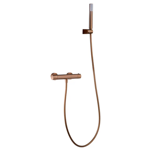 Kit Shower Thermostatic Monza Brushed Rose Gold | IMEX - Shower Set