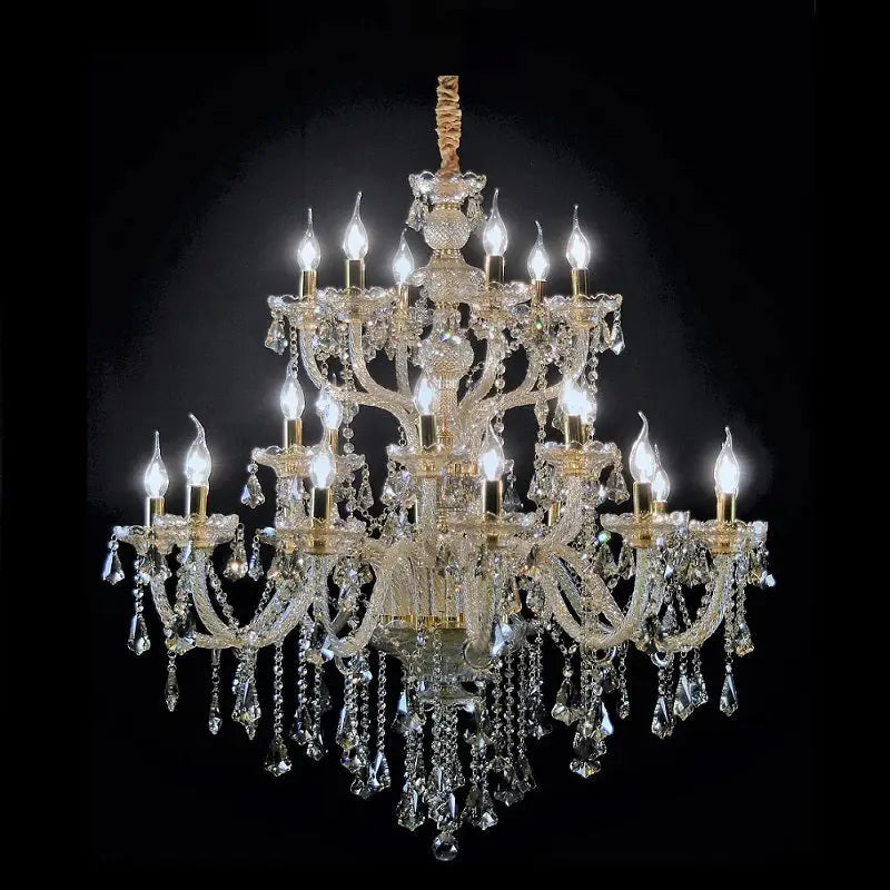 Large Crystal Tears Chandelier Lamp - Chandelier