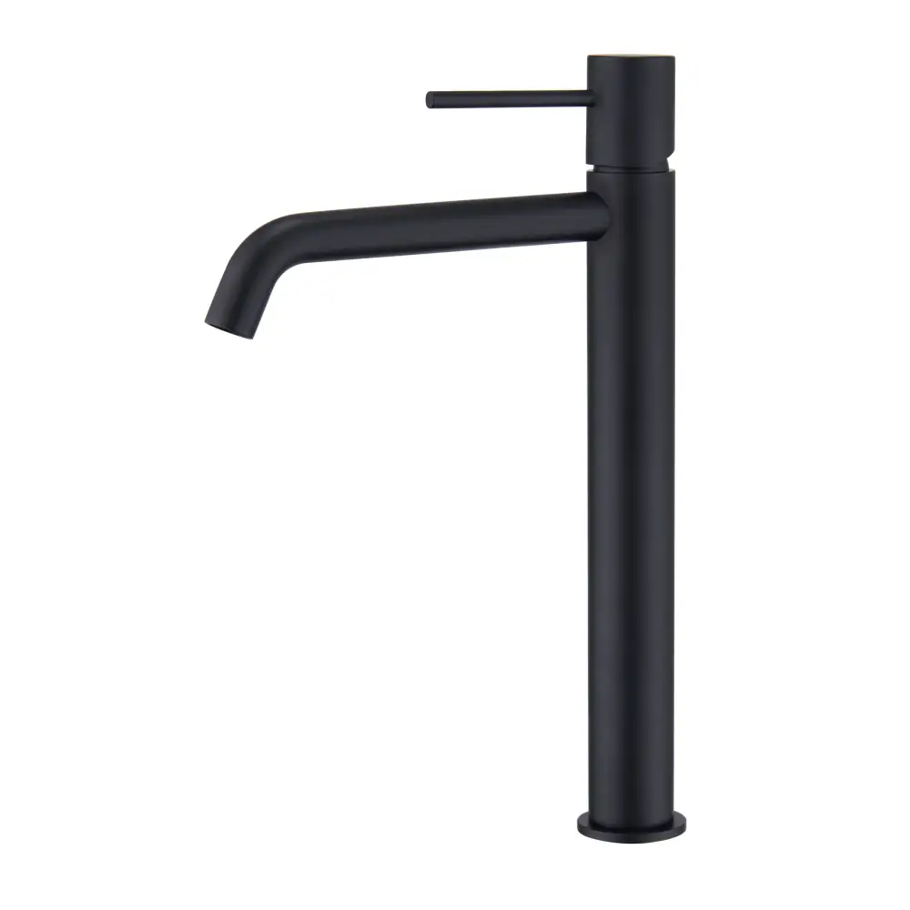 Matte Black Basin Faucet Single Lever Modern Design