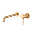 Single-Handle Basin Concealed Monza Brushed Gold | IMEX - Faucet
