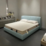 leather master bedroom high-end design bed modern