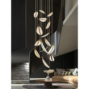 Modern Spiral LED Chandelier Pendant Light Remote Dimming - view 13