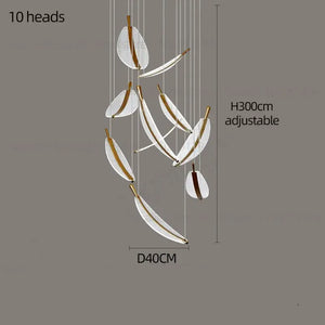 Modern Spiral LED Chandelier Pendant Light Remote Dimming - view 20