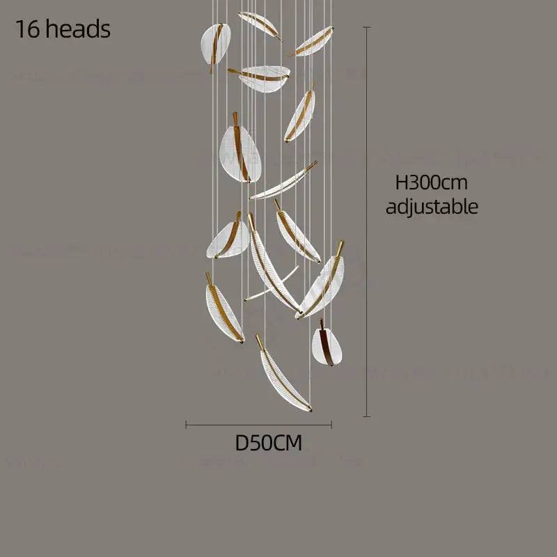 Modern Spiral LED Chandelier Pendant Light Remote Dimming - view 22