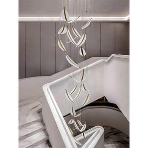 Modern Spiral LED Chandelier Pendant Light Remote Dimming - view 5