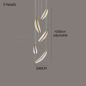 Modern Spiral LED Chandelier Pendant Light Remote Dimming - view 25