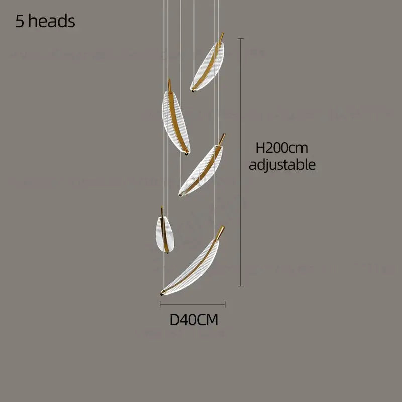 Modern Spiral LED Chandelier Pendant Light Remote Dimming - view 25
