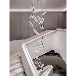 Modern Spiral LED Chandelier Pendant Light Remote Dimming - view 7
