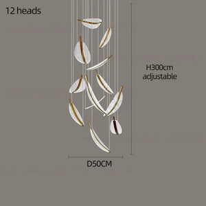 Modern Spiral LED Chandelier Pendant Light Remote Dimming - view 21