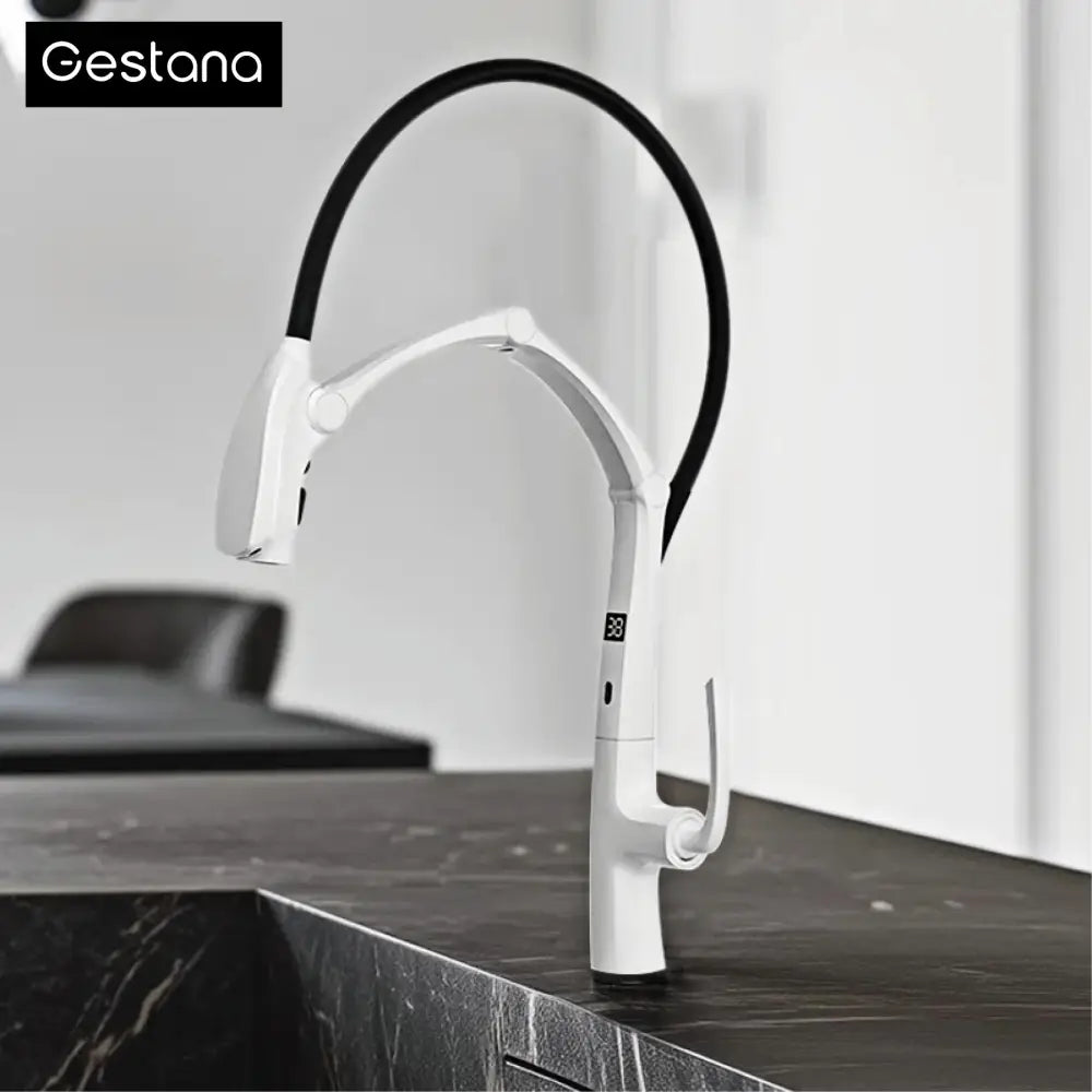 LED Display Sensor Pull Out 3 Function Spray Touchless - Faucets