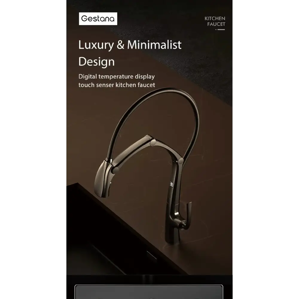 LED Display Sensor Pull Out 3 Function Spray Touchless - Faucets