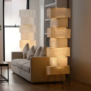 LED Paper Floor Lamp Modern Corner Light Japan Style - view 2