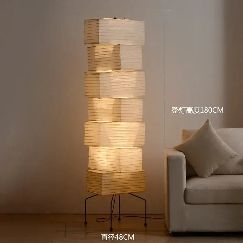 LED Paper Floor Lamp Modern Corner Light Japan Style - view 16