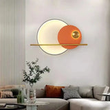 LED Wall Light Sconce Metal Modern Minimalist Lamp - Orange - 42x65 cm - Wall Lamp