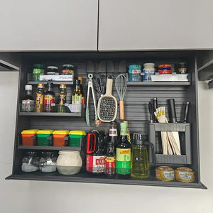 Touch Lift Wall Modern Kitchen Storage Organizer Cabinet - 49 x 23 x 68.6 cm - Kitchen Essentials