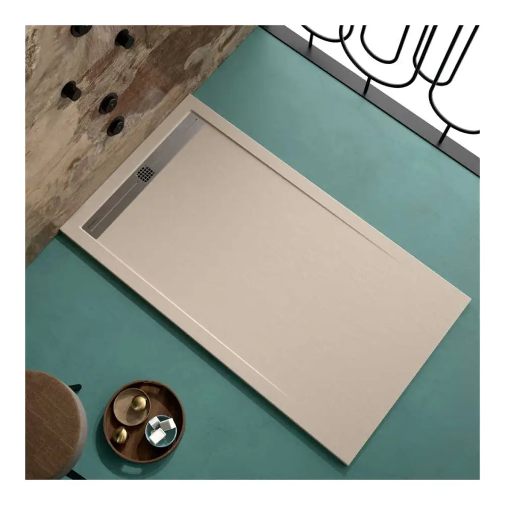 Lime Shower Tray Slate Texture - Bathroom