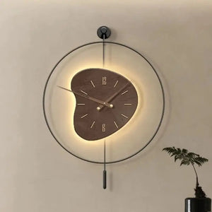 London Luminous Wall Clock Digital Minimalist Pendulum - Wall Clocks