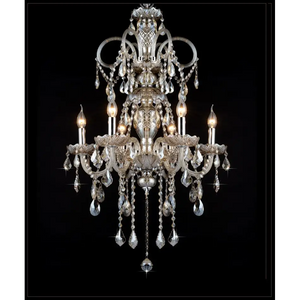 8-Arm Crystal Chandelier 74cm Polished Chrome Luxury Lighting - view 6