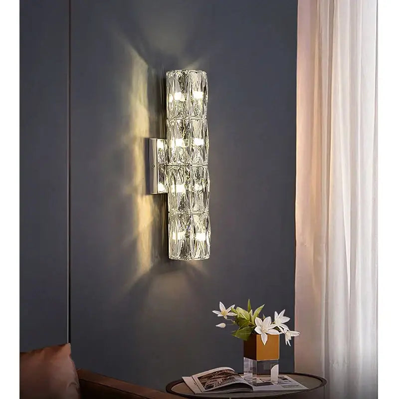 Long Luxury Crystal Modern Wall Lamp - Wall Lamp