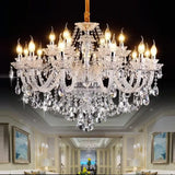 Luxury K9 Crystal Art Deco Chandeliers Lamp - 24 arms chandelier / Transparent Silver / With LED110V - Chandelier