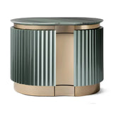 Luxury Widescreen Double Backrest Full Upholstered Bed Frame - Nightstand - Bedroom