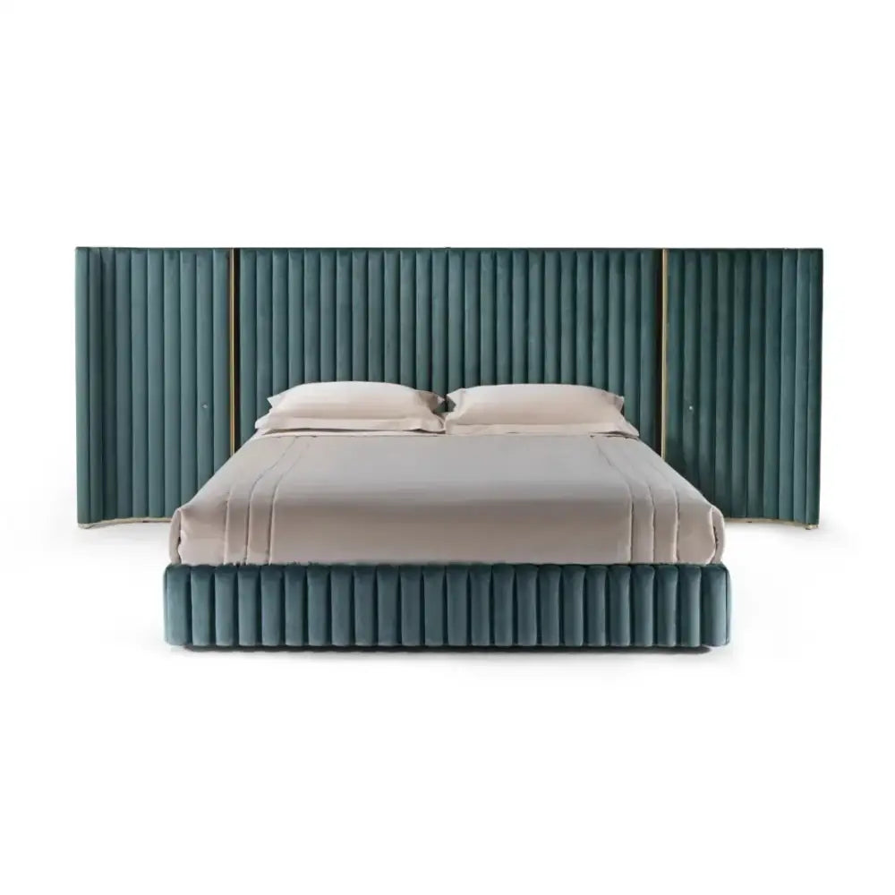 Double Backrest Upholstered Bed Frame 180x200cm - view 7