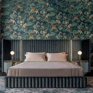 Double Backrest Upholstered Bed Frame 180x200cm - view 2