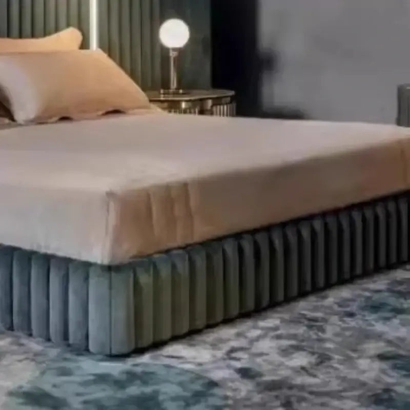 Double Backrest Upholstered Bed Frame 180x200cm - view 5