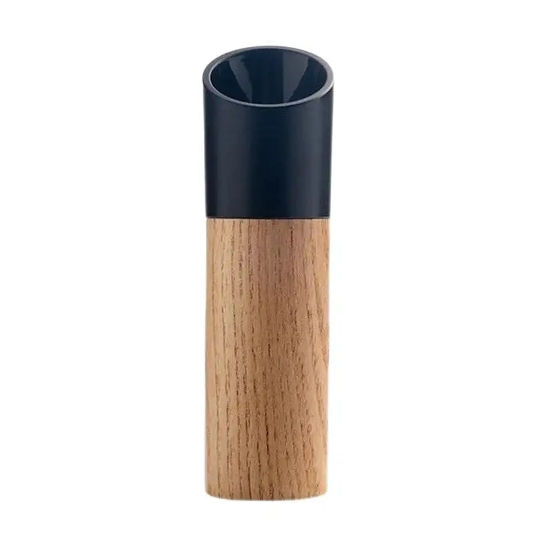 Manual Wooden Spice Grinder Salt Pepper Nuts - Black - Kitchen Utensils