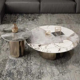 Marble Antique Nordic Modern Round Coffee Table - Multifunctional coffee table