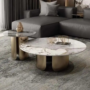 Round Marble Coffee Table Nordic Modern Design