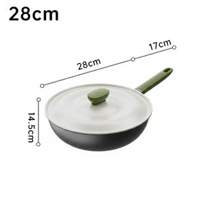 Matcha Uncoated Flat Bottom Non Stick Frying Pan - Cookware set