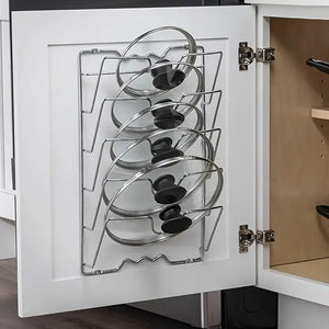 Metal hanging pot rack wall mount for kitchen storage organization