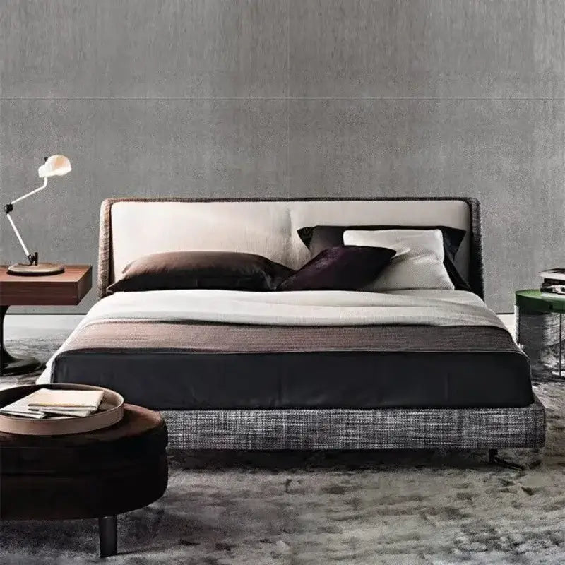 Minimal Modern High End Double Bed Frame - Bedroom