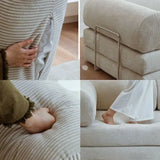 Minimalist Corduroy Foldable Bed Sofa - Sofa