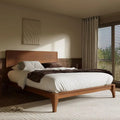 Minimalist Modern Bamboo Wood Platform Bed Frame - Bedroom