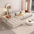 Minimalist Modern Cloud Puff L Shaped Sectional Sofa - Beige - Sofa