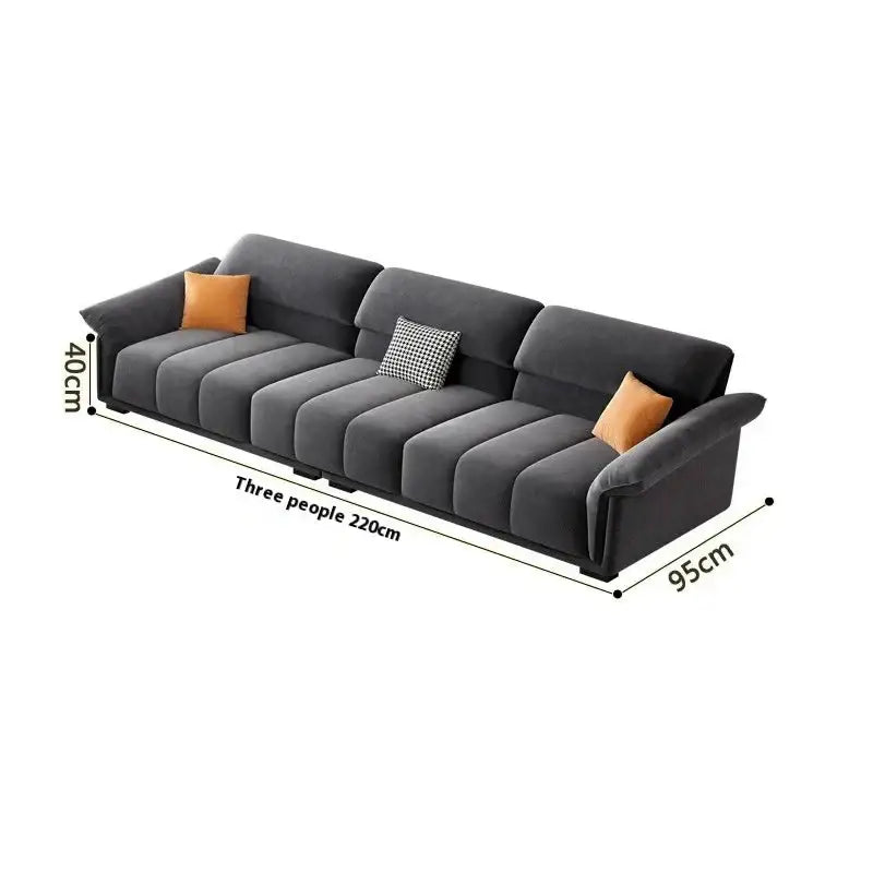 Minimalist Modular Velvet Sectional Compressed Sofa - Compressed Sofa